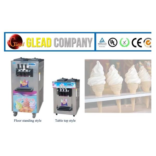 Commercial Automatic Table Top Ice Cream Machines 50Hz Rated Frequency