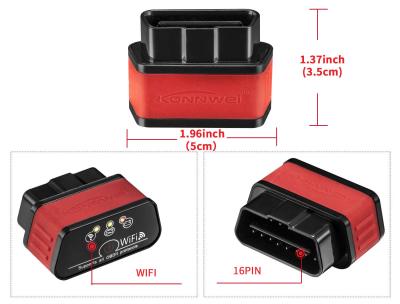 Ferramenta sem fio compacta da varredura do varredor Obd2 auto/Elm327 Wifi de Wifi Elm327