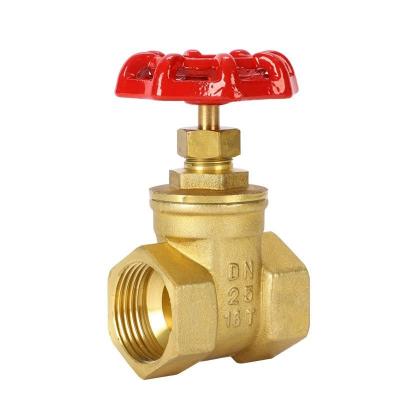 Straight Through Type Brass Gate Valve for Threaded Wire Pipe and Water Switching
