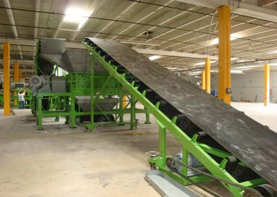 Powerful Car Waste Tyre Recycling Machine SN - DS - 1500 With Double 55 Kw Motor Power