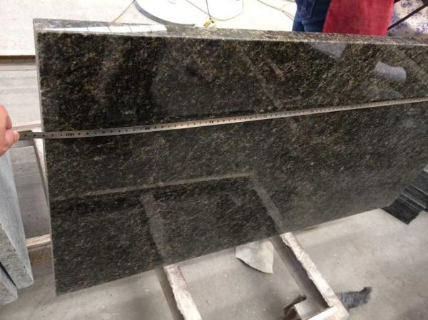 Verde Uba Tuba Granite Countertops , Granite Kitchen Island Countertop Custom Size