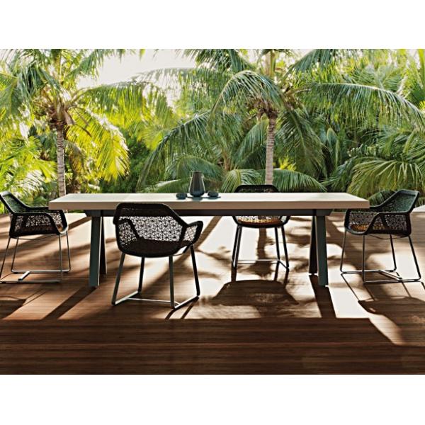 Hot sales Leisure Hotel Aluminium PE Rattan chairs and table Outdoor Garden Backyard Lounge chair