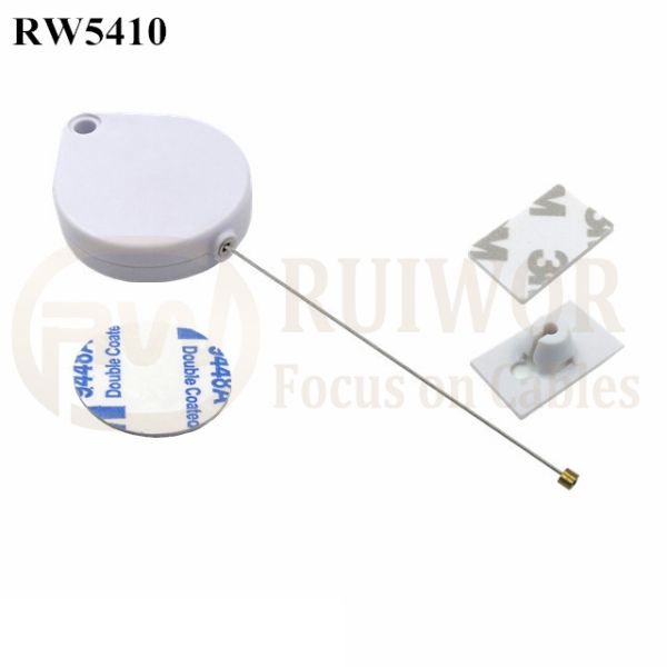 RW5410 Heart-Shaped Security Pull Box Plus 25X15mm Rectangular Adhesive ABS Plate