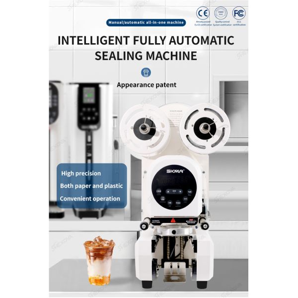90/95mm Adjustable Temperature Pp Cup Sealing Machine High Speed For Beverage Shop