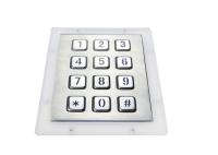 Clavier numérique rétro-éclairé IP65 en métal de 12 clés pour des distributeurs automatiques