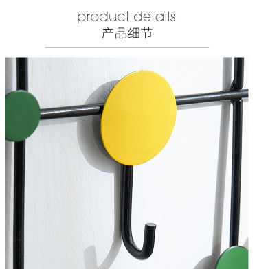 Metal Anti Corrosion 10kg Bearing Bedroom Wall Hooks