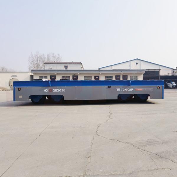 Steel Coil Motorized Transfer Trolley Steerable 30 Tons