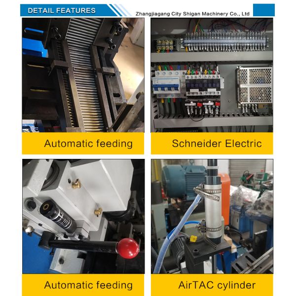 Cedar Xs-30 Pneumatic Double Head Chamfering Machine for Chamfering Iron Pipe and Copper Tube
