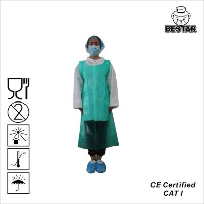 Green PE Extra Large Disposable Lab Aprons 6XL For Hygiene Rule