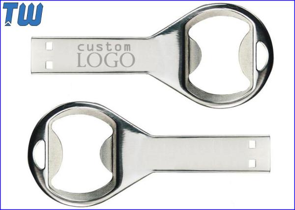 Zinc Alloy Bottle Opener Pen Drives Flash Disk Solid Data Storage