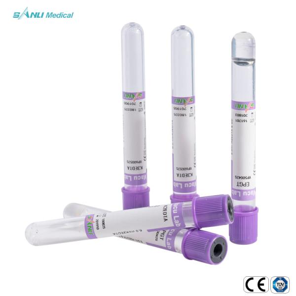 5ml Plastic Blood Collection Tubes EDTA K3 Additive 13x75mm