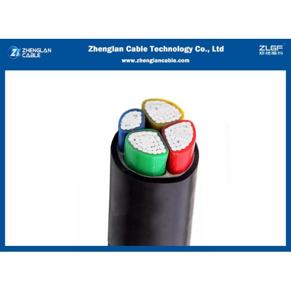 1.1kv NAYY Al-Pvc-Pvc Aluminum LV Low Voltage Power Cable Unarmored 3x50+1x25mm2