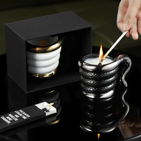 Ready To Ship In Stock Express Shipping Ceramic Candle Holder With Customized Design