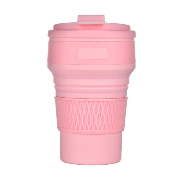 personalização dobrável do presente do copo de café do silicone da garrafa de 5.5*13cm 12oz Drinkware