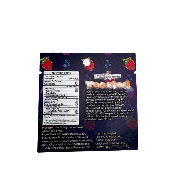 Matte Flat Spot Glossy Pattern UV Oil 1 Gram Custom Mylar Bags With Hanging Hole MOPP//VMPET//PE