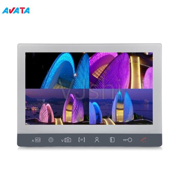 Promotion Multi-Language OSD Menu Silver 2 Wire Video Intercom for Villa House