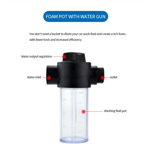 7.5/15/22/30M High Pressure Car Cleaning Spray Gun For Lawn & Garden Irrigation