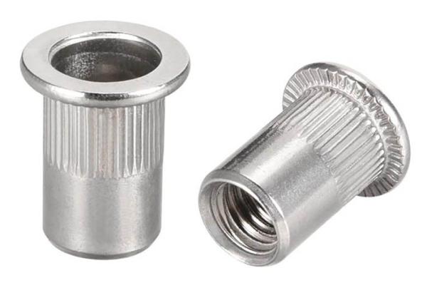 M14 M16 Passivate Plain SS304  Knurled Flat Head Rivet Nut
