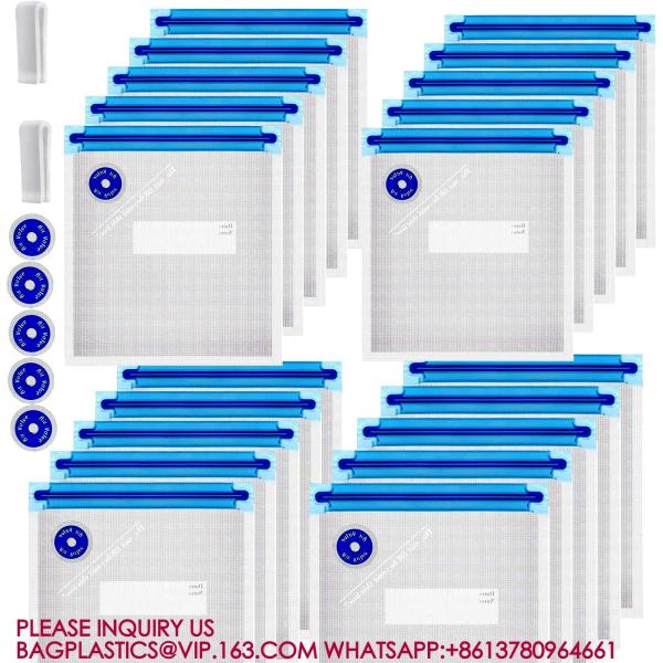 Reusable Bio Vacuum Sealer Bags, Food Storage Bags, Vacuum Zipper Bags Food Sealer Bags