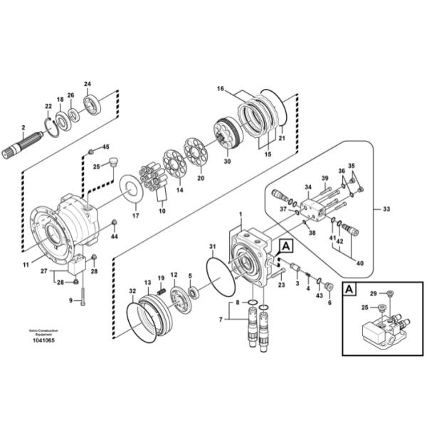 VOE14577125 VOE14573054 VOE14550094 VOE14566202 EC240B EC240C FC2924C Excavator Swing Gear Motor