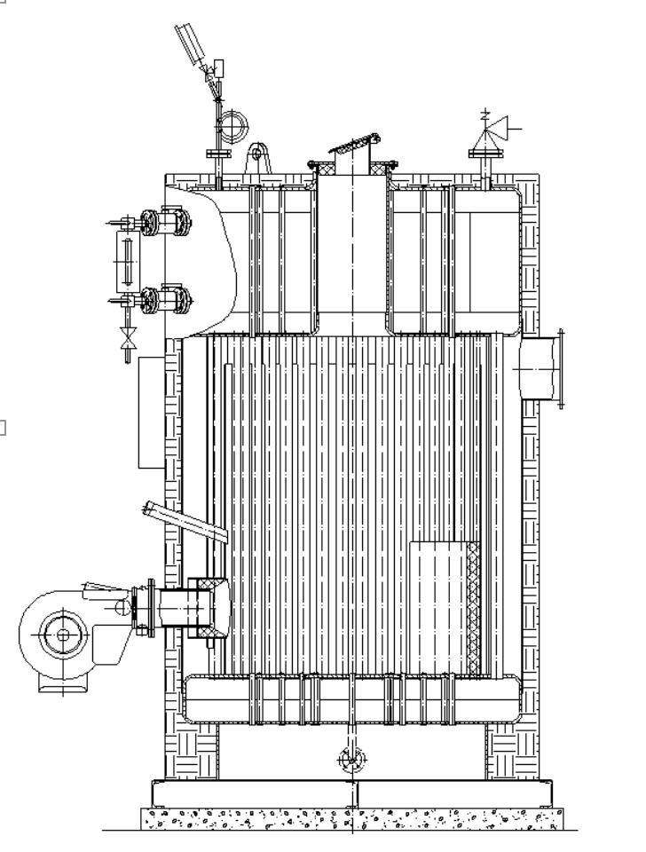 200kg/H Vertical Natural Gas LPG Fire Tube Steam Boiler Stainless Steel Shell