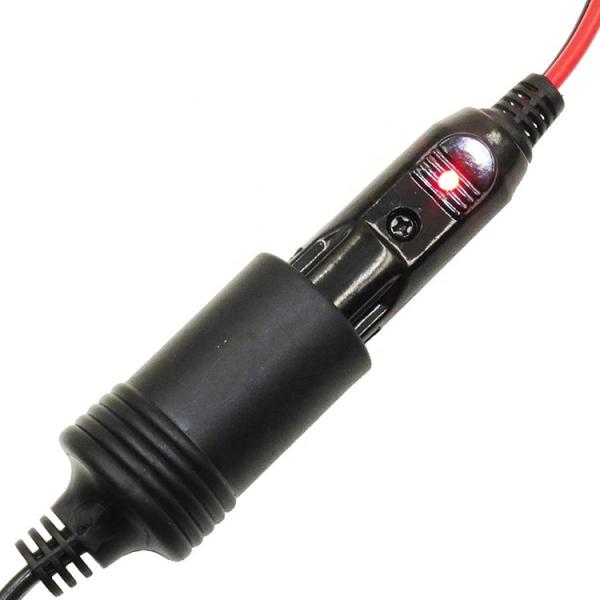 12V 24V 15A Fuse Car Cigarette Lighter Male Plug with Lead Tinned Wire