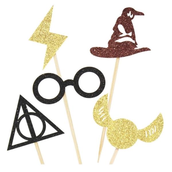 Birthday Cake Toothpicks Celebration Paper Cupcake Topper