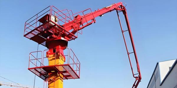 Stationary Concrete Placing Boom Mobile Machinery Rotary Reducer Stationary Boom Placer