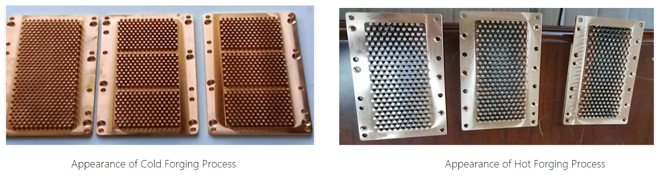 70W Square Pin Fin Cold Forged Heat Sink Skived Thermal Solution