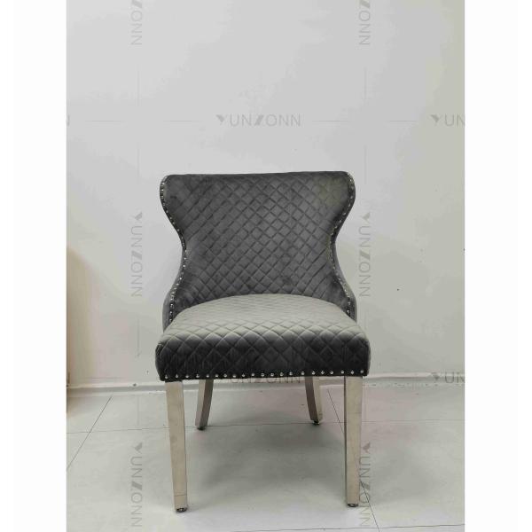 Лев серой силы застегнул задний обедая стул проложил ноги нержавеющей стали стульев столовой серебряные