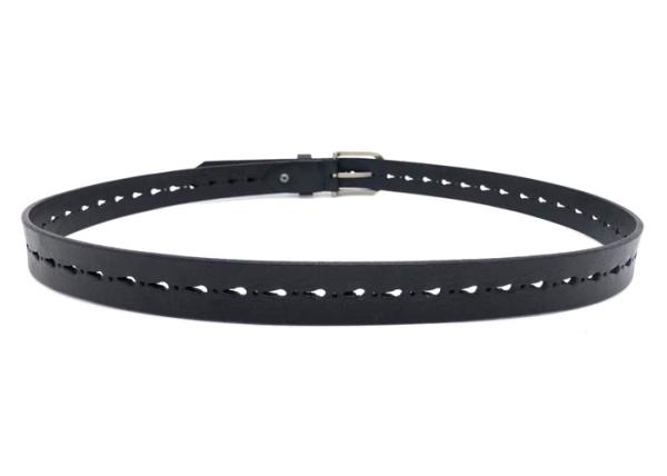 Black Women's Fashion Leather Belts For Jeans Pants Plus Size Western Design Belt Alloy Buckle