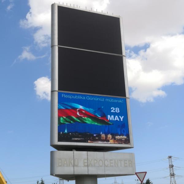 Специальное размеры Высокая яркость P6 Наружный фасадный светодиодный экран с средним источником питания