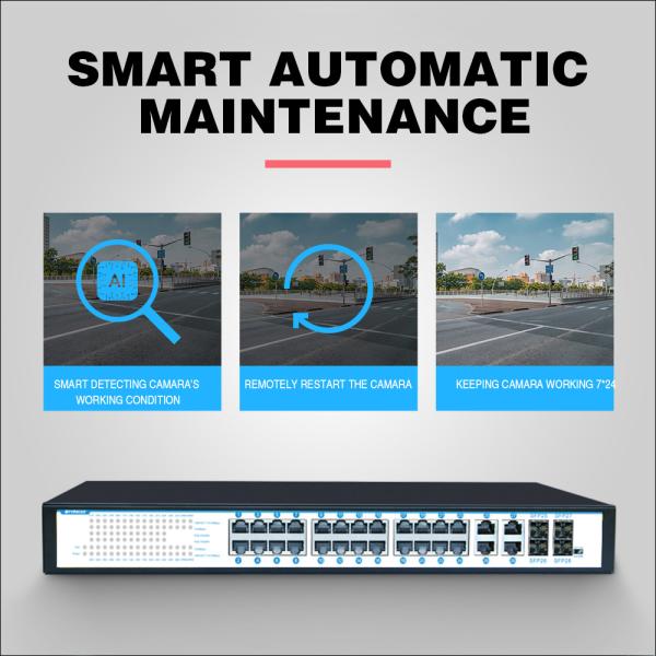 Factory OEM/ODM Switch Tvwplink Gigabit Poe 28 port 24*10/100/1000mbps POE port,4*1000mbps UP-Link port,4*1000mbps SFP