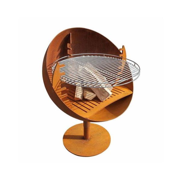 Globo de aço Rotatable do fogo do OEM Corten