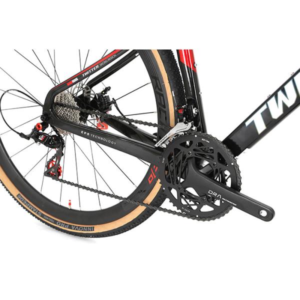 Велосипед тарельчатого тормоза скорости велосипеда 24 волокна углерода размера 700*40C колеса гибридный