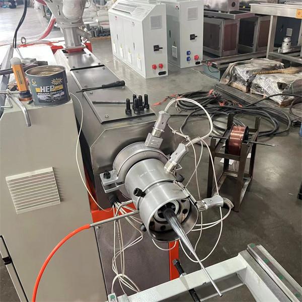 10mm-50mm Diameter Single Wall Corrugated Pipe Machine With 3 Cooling Zones And PLC Control System