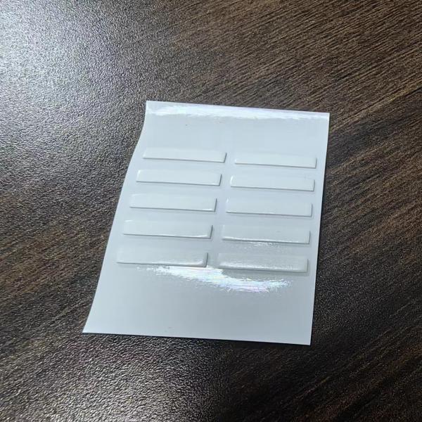 15*2 mm par 20 pièces par feuille Ruban adhésif acrylique double face pour cubes de bijoux