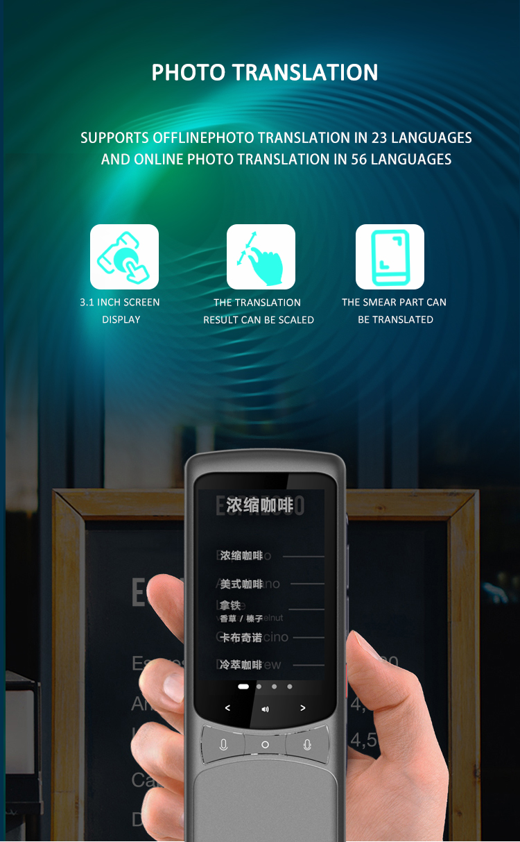 4G Sim Online Multi Language Translation Device MiFi Sharing Offline Translation 138 Languages