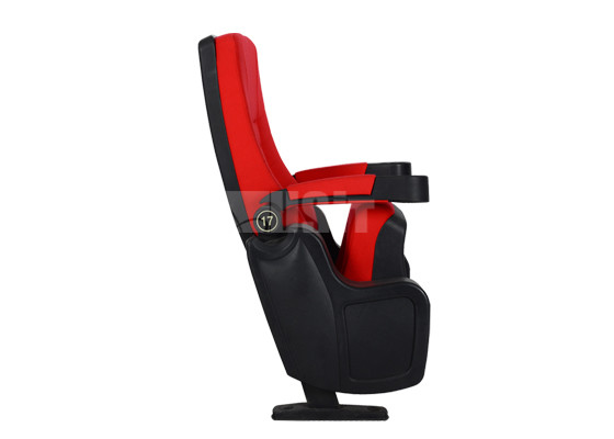 Сильные стулья театра аудитории стальной структуры, тканевый материал посадочных мест пресс-центра