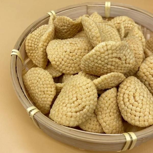 Dos petiscos glutinosos do biscoito do arroz do círculo do OEM textura friável