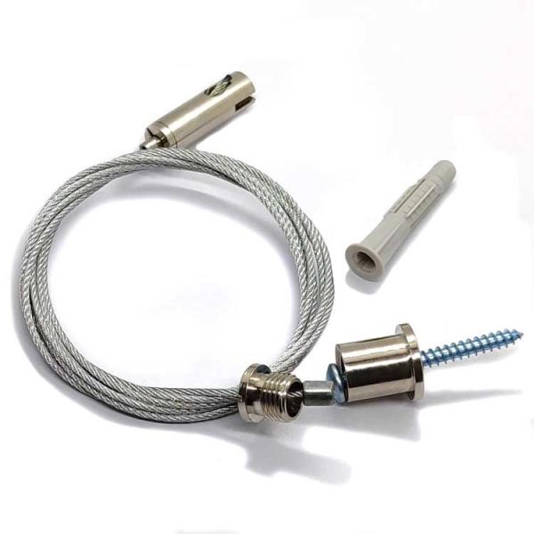 String Light Suspension Kit With Ceiling Attachment By Steel Wire Rope