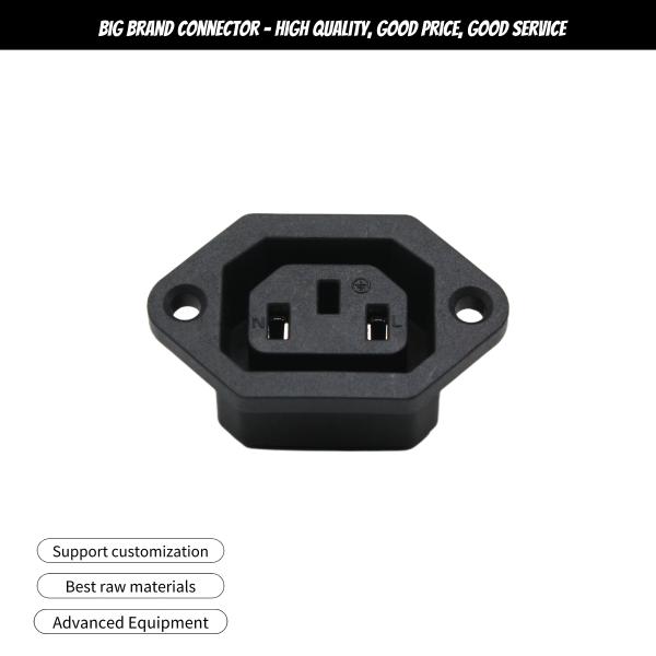 Jbocnt 30A 60A Power Connectors AC Power Supply Socket 3 Pin With Rubber Cover