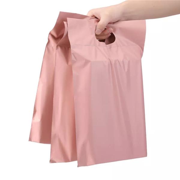 Напечатанные розовые водоустойчивые почтовые сумки для упаковки курьерской доставки ткани книги