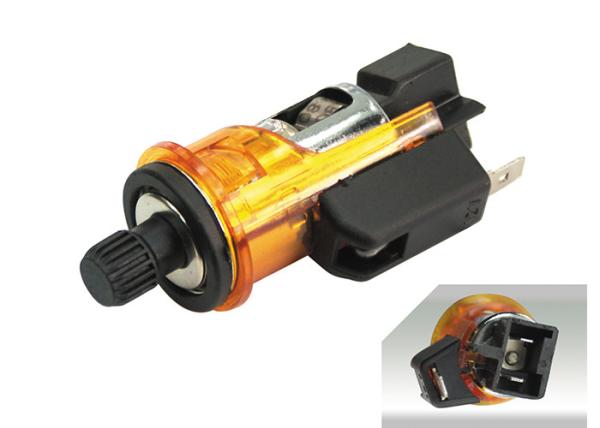 ESQ6108 Orange cigarette lighter 120W DC12V Push Button Fits Most Automotive Vehicles