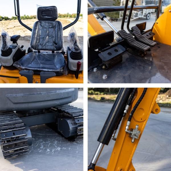 Ht22 Mini Excavadora Hidráulica Eficiente 28ml/R Deslocamento 2,2/4,3km/H Velocidade de Viagem