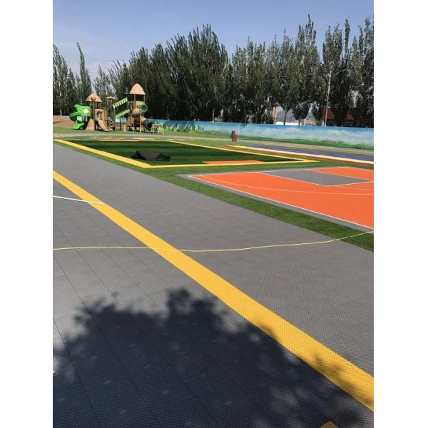 Smellless Safety 100% PP Flooring Squares Interlocking For School Playground