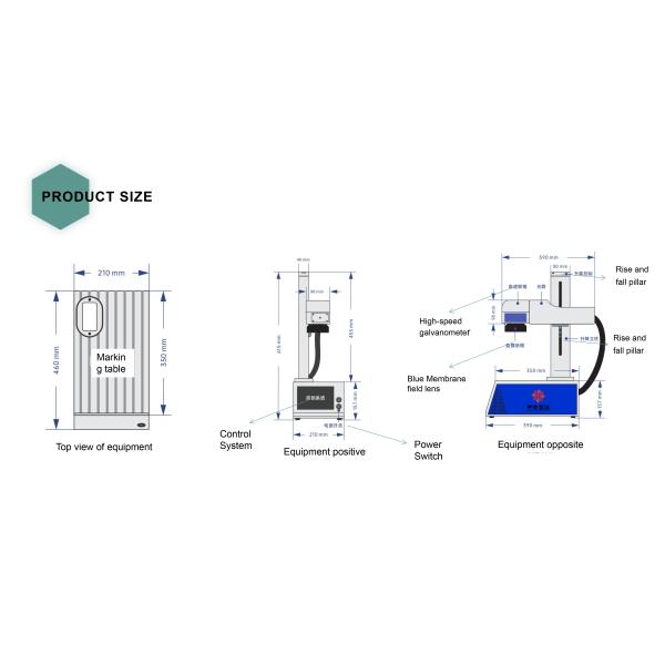 20W 30W Portable Metal Laser Engraving Machine 100W FDA 50W