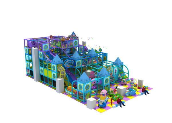 Ocean Style Steel Pipe Kids Indoor Playground Equipment For Nursery School KP160421