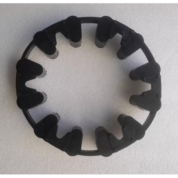 12 Toothes PRK Rubber Coupling Spider in Black Color with OD175mm x ID106mm x T25mm Dimensions