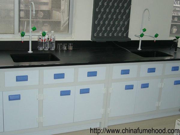 Ceramic Board Laboratory Workbench Furniture White PP Cabinet / Drawer